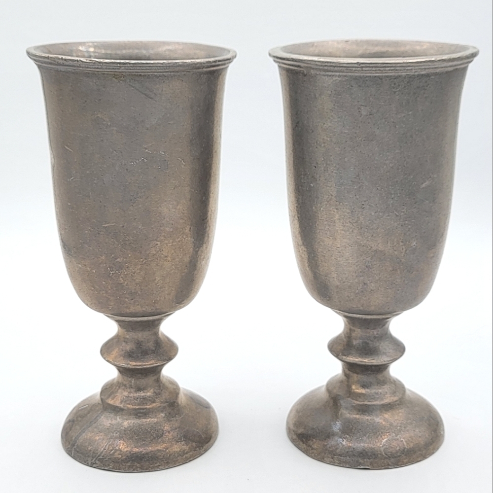 Wilton Armetale Water Goblets Pair #1931